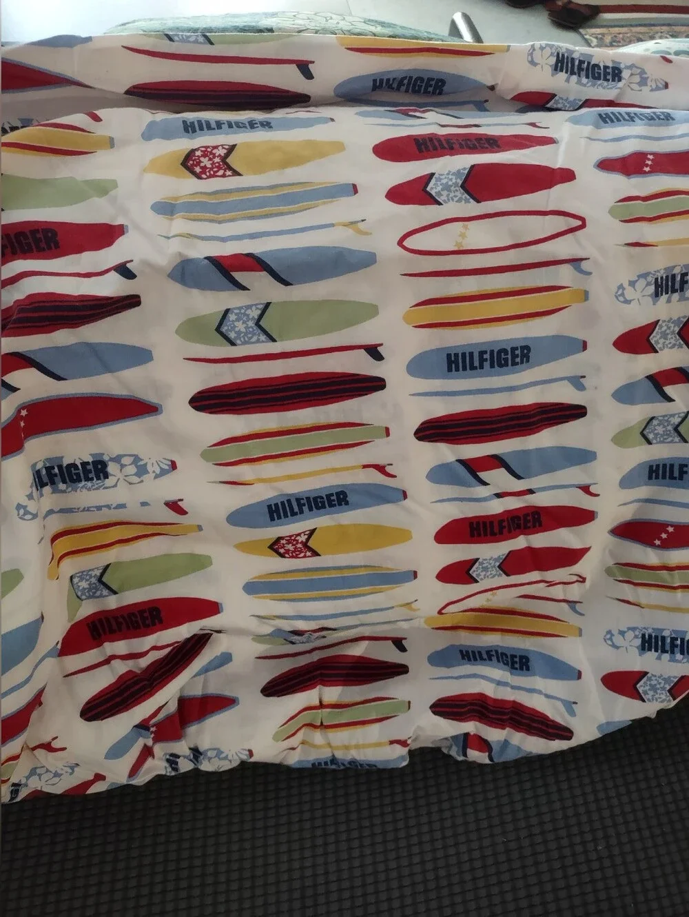 Vintage 2 Piece Tommy Hilfiger Twin Fitted Sheet Pillowcase